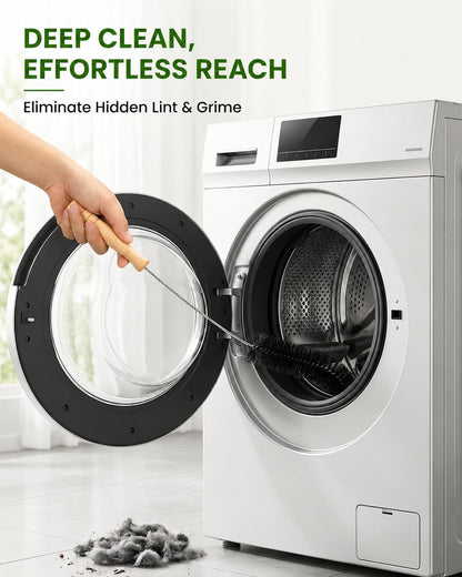 Dryer Vent Cleaner Kit, Bendable Lint Brush 2Pcs, 28 Inches | Bendable design, soft stiff bristles, removes lint and debris, ideal for narrow gaps