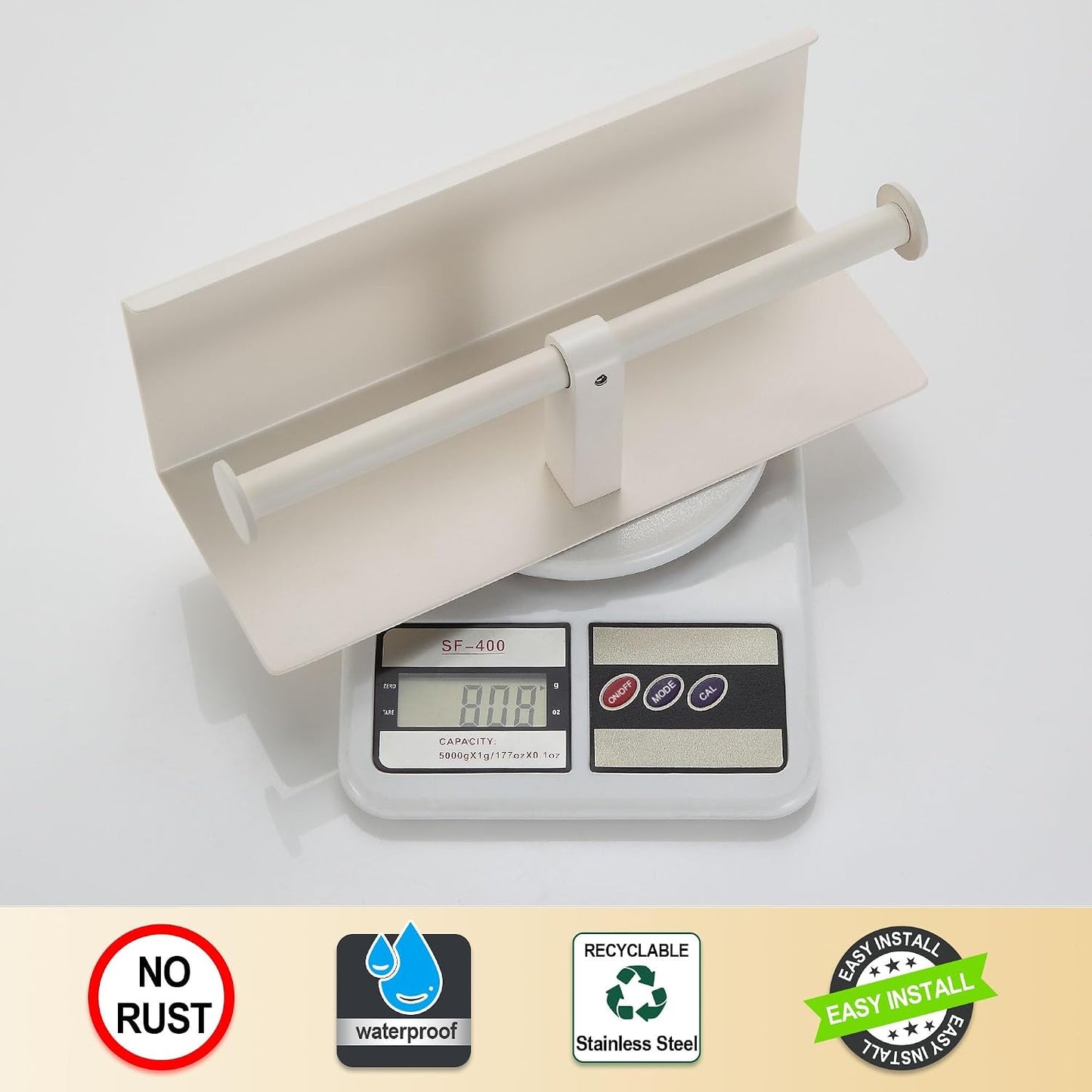 Double Toilet Paper Holder with Shelf Brushed Nickel Toilet Paper Holder Wall Mounted