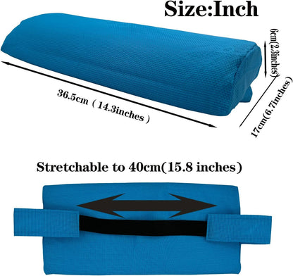 Zero Gravity Chair Set of 2 Replacement Pillow Headrest with Elastic Band, Universal Soft Removable Padded Cushion Head Pillow for Zero Gravity Lounge Chair, Folding Patio Lawn Recliner Chairs, Blue