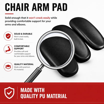Ketofa Office Chair Arm Rest Replacement Fits All Styles of Arms with 4" Mounting Hole Patterns Screws Set Desk Armrest Cover(2Pack)