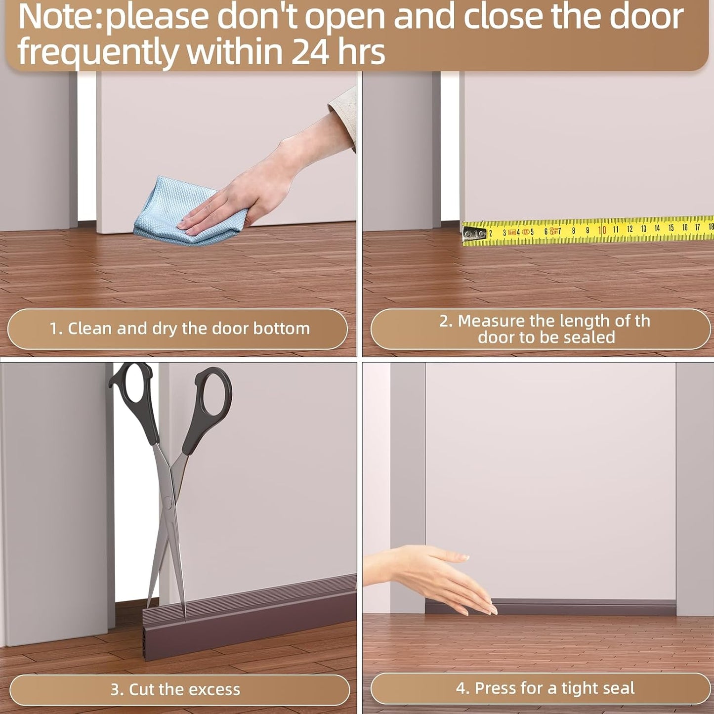 KNEELISA 39" Black Under Door Draft Stopper Interior for 0-1“ Gap,Silicone | Bottom Door Sweep Sound Proofing,Soundproofing Noise Blocker,Gap Filler Soundproof Seal Strip