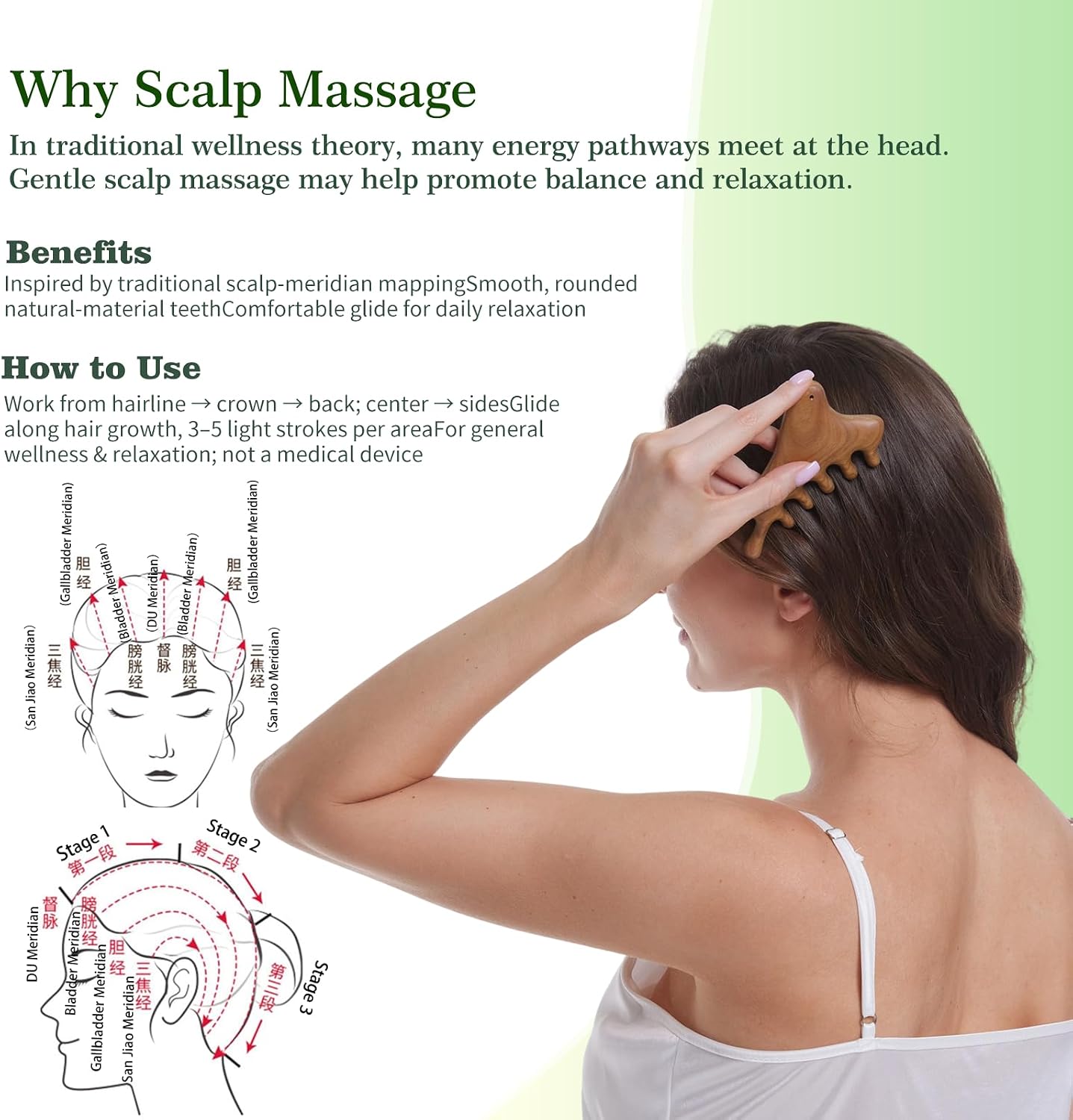 Wood Therapy Massage Tools – Wooden Manual Guasha Tool, Handheld Body & Scalp Massager, Trigger Point Scraper, Reflexology & Lymphatic Drainage Inspired Wooden Massage Tool for Face, Neck, Back & Legs