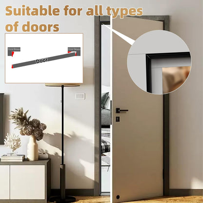 Kneelisa 118” Wedge-Shape Foam Window Weather Stripping Door Seal | Soundproofing Frame Winter Insulation Strip,Noise Cancelling Window Inserts,Door Gap Filler Light Blocker,White