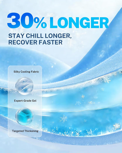 Ankle Ice Pack Wrap, Hands Free for Sprained Ankle & Swelling, XL | Extended Ankle & Foot Coverage, 30% Longer Lasting Cold, Heel& Foot Pain Relief, Hot& Cold Therapy, Plantar Fasciitis Support