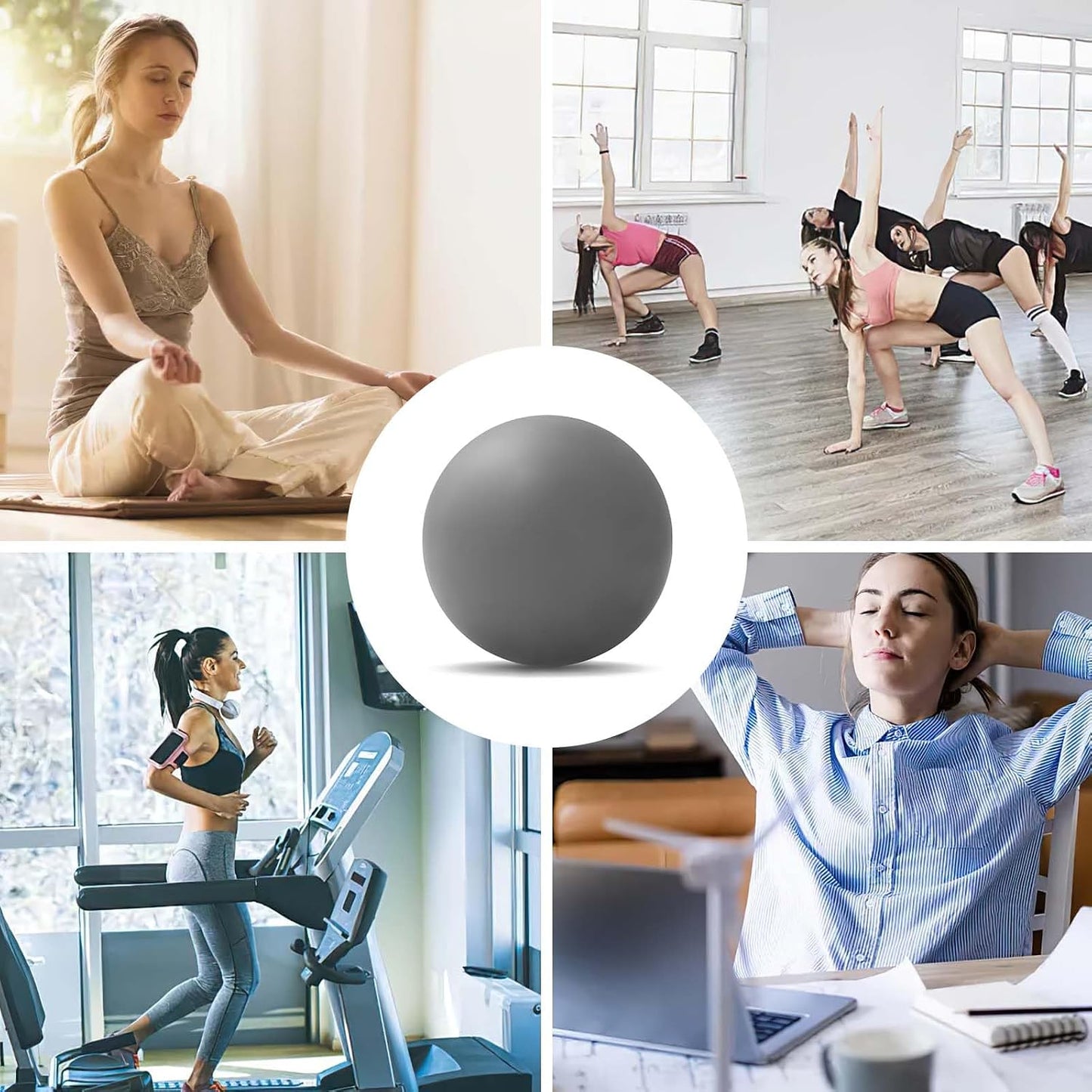 WOVTE Massage Lacrosse Ball Therapy for Sore Muscles Myofascial Release | Shoulders, Neck, Back, Foot, Body, Deep Tissue, Trigger Point, Muscle Knots, Yoga