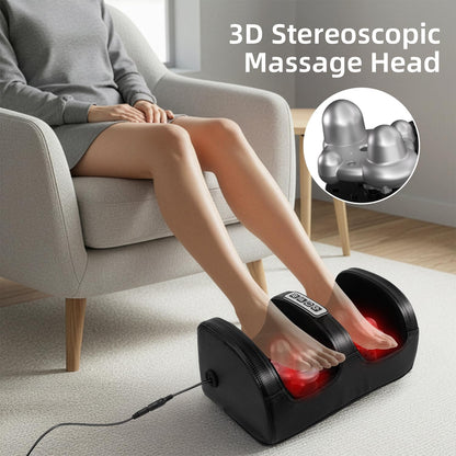 cotsoco Foot Massager with Heat, Foot Massager for Foot Massage and Calf Massage,Foot and Calf Massager with Roller, Feet Massager Suitable for Relax at Home or Office, Gifts for Mom Dad Women Men