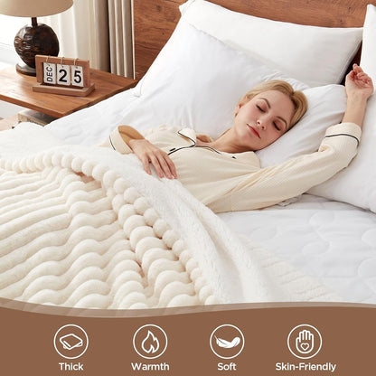 Westinghouse Heated Throw Blanket, 50"x60", Charcoal, ETL Certified