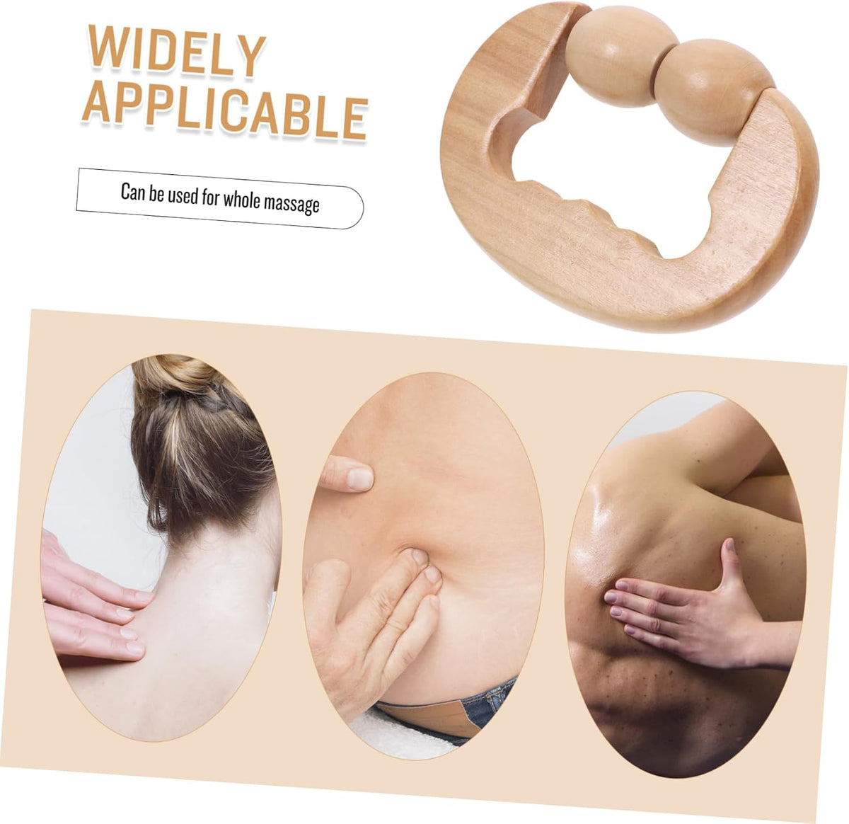 FOMIYES Wooden Foot Roller Tool for Relaxation Portable Massage Device for Face Neck Shoulder Foot Back for Home Travel Use