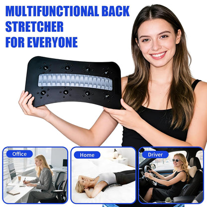 Back Stretcher Adjustable Spine Support Device | Adjustable Back Stretching Board with Massage Points for Daily Stretching, Home Fitness and Relaxation