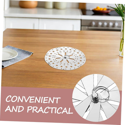 Cabilock Adjustable Stainless Steel Spill Stopper Lid Overflow Cover Multi-functional Pot Lid with Expandable Design for Kitchen Cooking