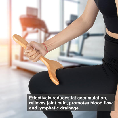 KintKita Wood Therapy Massage Tools,Wooden Lymphatic Drainage Massager, Cellulite Remover Body Sculpting Tool for Cellulite Reduction,Muscle Tension Release,Body Contouring-12 * 6 in