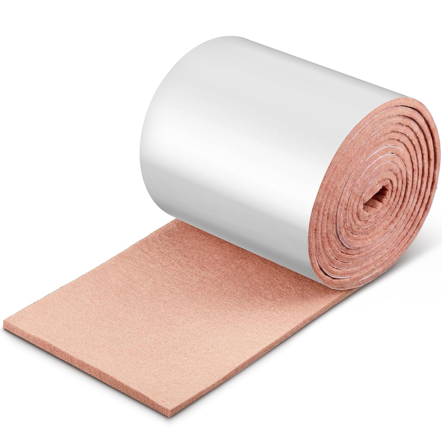 Jecery Adhesive Felt Roll, 1/4" X 6" X 1.25 Yard, Beige | Self-adhesive Padding for Foot Support, Pressure Relief, Furniture Protection, Splint Lining Cushion