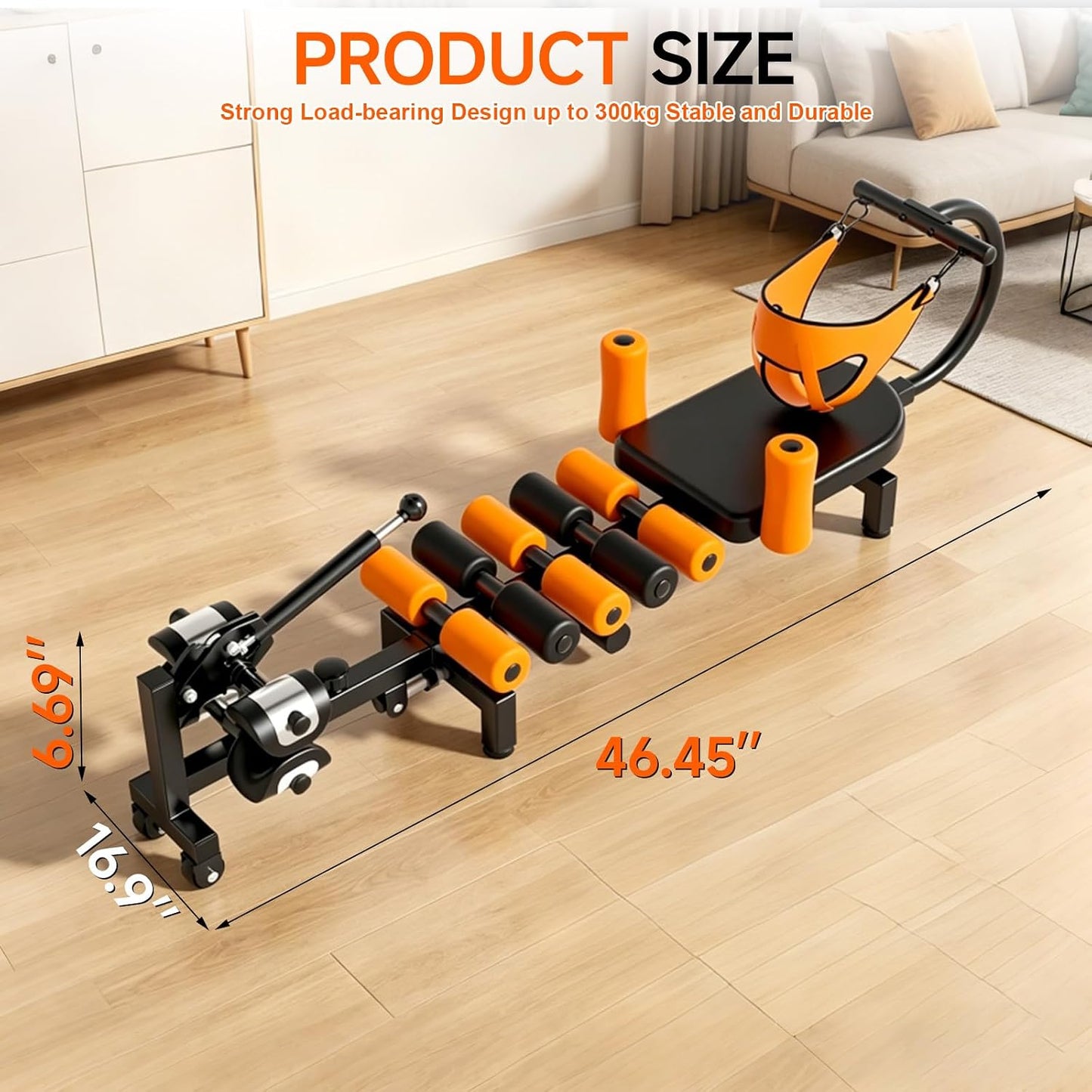 Electric Full Body Traction & Stretch Machine,Decompression Table with Remote for Lumbar Stretching, Flexibility Training, Mobility Support,Stretches The Back, Ankle, Knee, and Hip