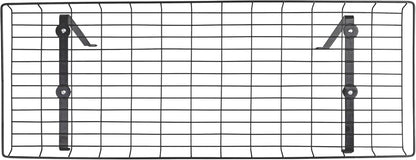 Household Essentials 05100 Rear Display Over-The-Washer Storage Shelf | Organize and Store Laundry Room Supplies | White