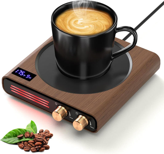 CEROBEAR Retro Coffee Mug Warmer for Desk, 50W Fast Heating Cup Warmer