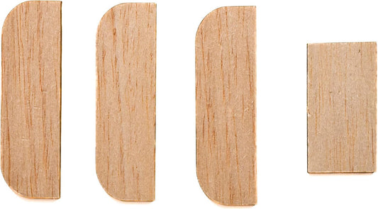 The Hinge Hider Original Door Hinge Filler Plates 3.5 inch Wood (8 Pieces)