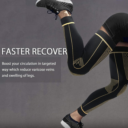 Full Leg Sleeves Long Compression Leg Sleeve Knee Sleeves Protect Leg, for Man Women Basketball, Arthritis Cycling Sport