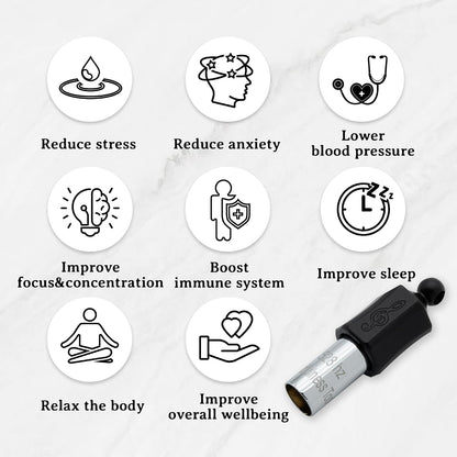 Stress Relief Gift for Men, WomenAnxiety Necklace 528 Hz Breathing Meditation Whistle Mindfulness Device for Stress Relief Calm Meditation Adjusting Breathing Anxiety Relief Necklace