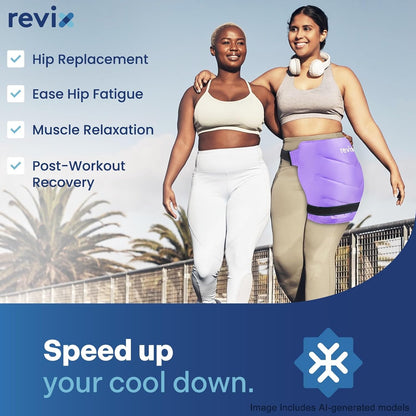 REVIX Extra Large Hip Ice Pack Wrap After Surgery, Cold Packs for Hip