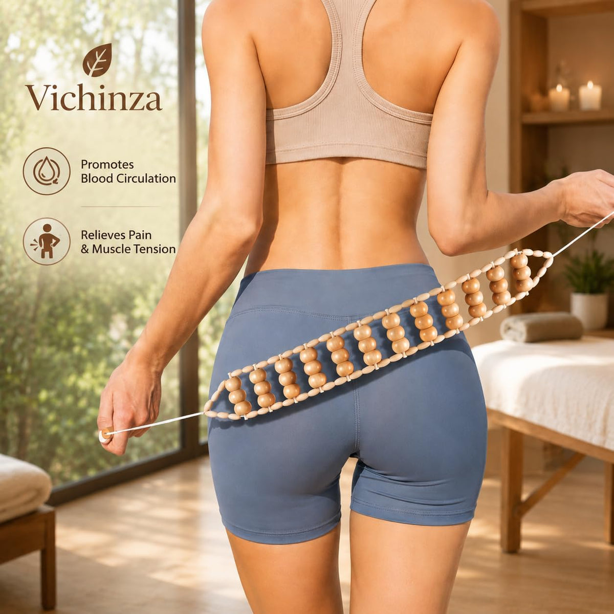 Wood Therapy Massage Tools Set, Maderoterapia Massage Kit with Wooden Gua Sha Tools, Body Sculpting & Lymphatic Drainage Massager, Muscle Relaxation Roller for Face, Back, Legs & Full Body