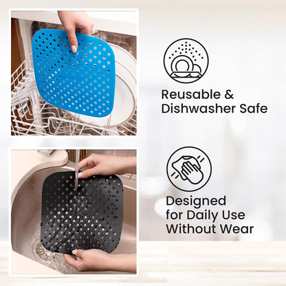 Lotteli Kitchen, Reusable Air Fryer Liners, 6.5 in Square, 3 Pack | Air Fryer Accessories - Square Silicone Liners for 2 QT Baskets - Dishwasher Safe, Non-Stick, No Scrubbing