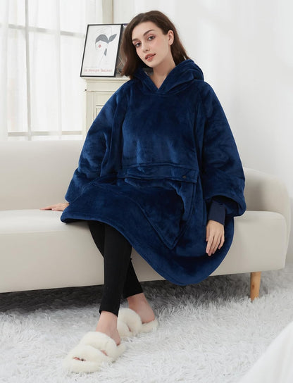 Wearable Blanket Hoodie for Adults With Pocket Strawberry Hoodie | Sherpa, Fuzzy Blanket Hoodie, Oversized Sweatshirt Blanket, Kangaroo Pouch, Cute Birthday Gifts for Sister, Cute Stuff