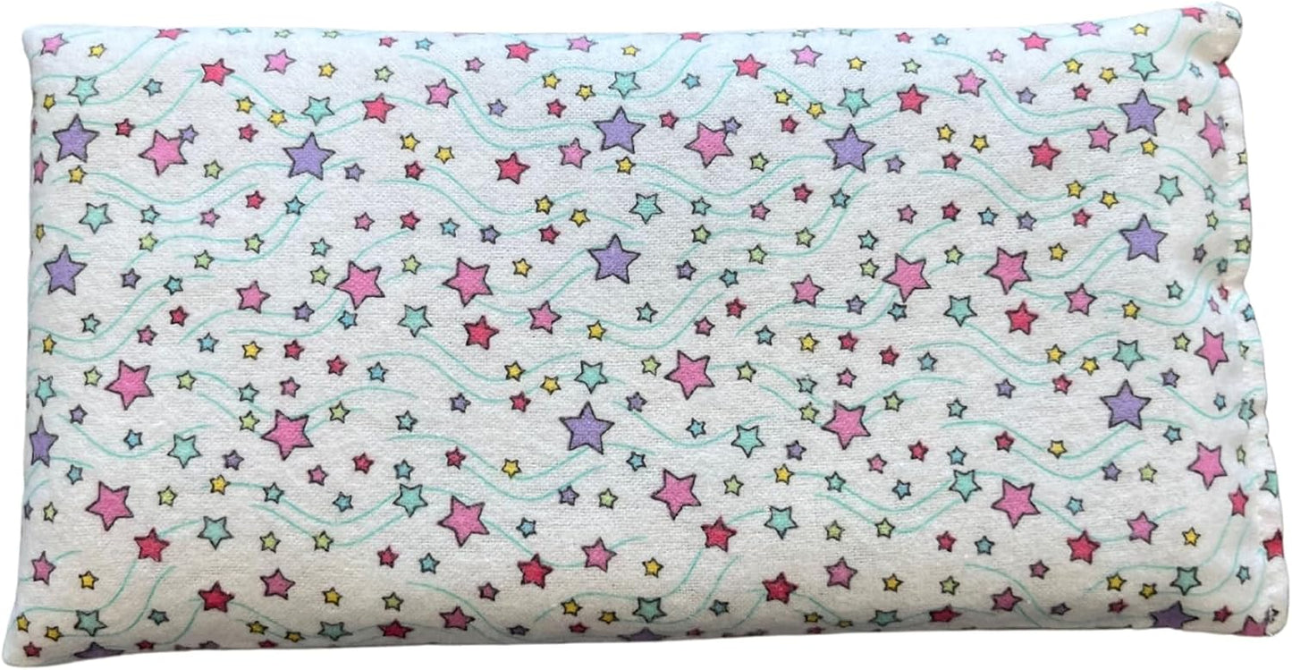 HOME COMFORT Rice & Lavender Microwavable Heating Pad-Reusable Moist Heat or Cold Therapy 10” X 5” (White Clouds)