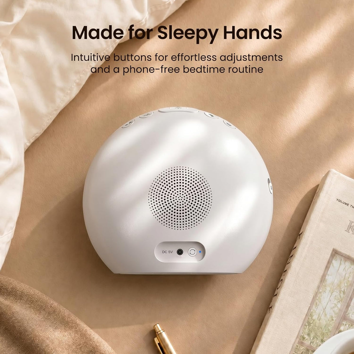 REACHER Smart Sunrise Alarm Clock with App Control and White Noise Machine