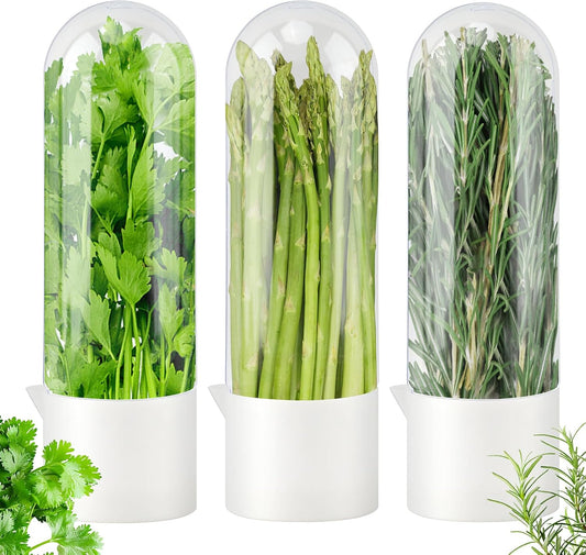 Herb Keeper for Refrigerator, Fresh Herb Saver for Cilantro, Parsley