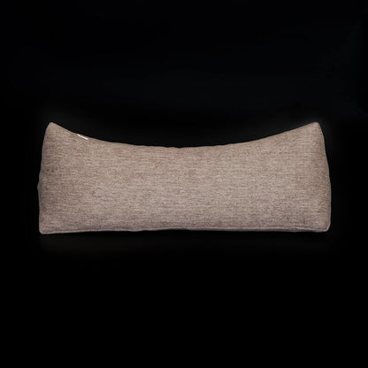 Buckwheat Neck Support Pillow Cervical Neck Cylinder Bolster Pillow,Buckwheat Hulls Adjustable Roll Pillow,Neck Pain Relief for Back and Side Sleepers Round Pillows for Lunch Break beige, 6*15 inch