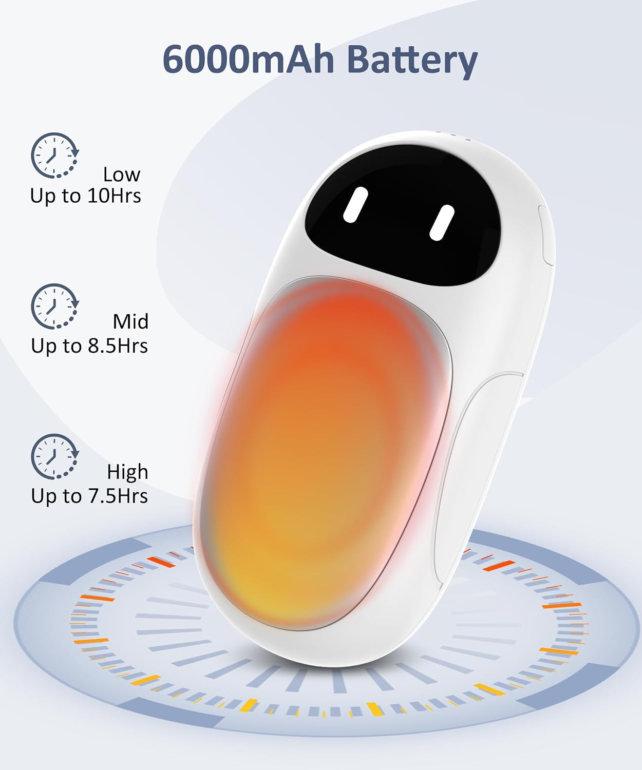 Hand Warmers Rechargeable, Gifts for Men and Women, 6000mAh Electric Hand Warmers Rechargeable 2 Pack with 12 Hours Working Time, Best Gifts for Mom and Dad