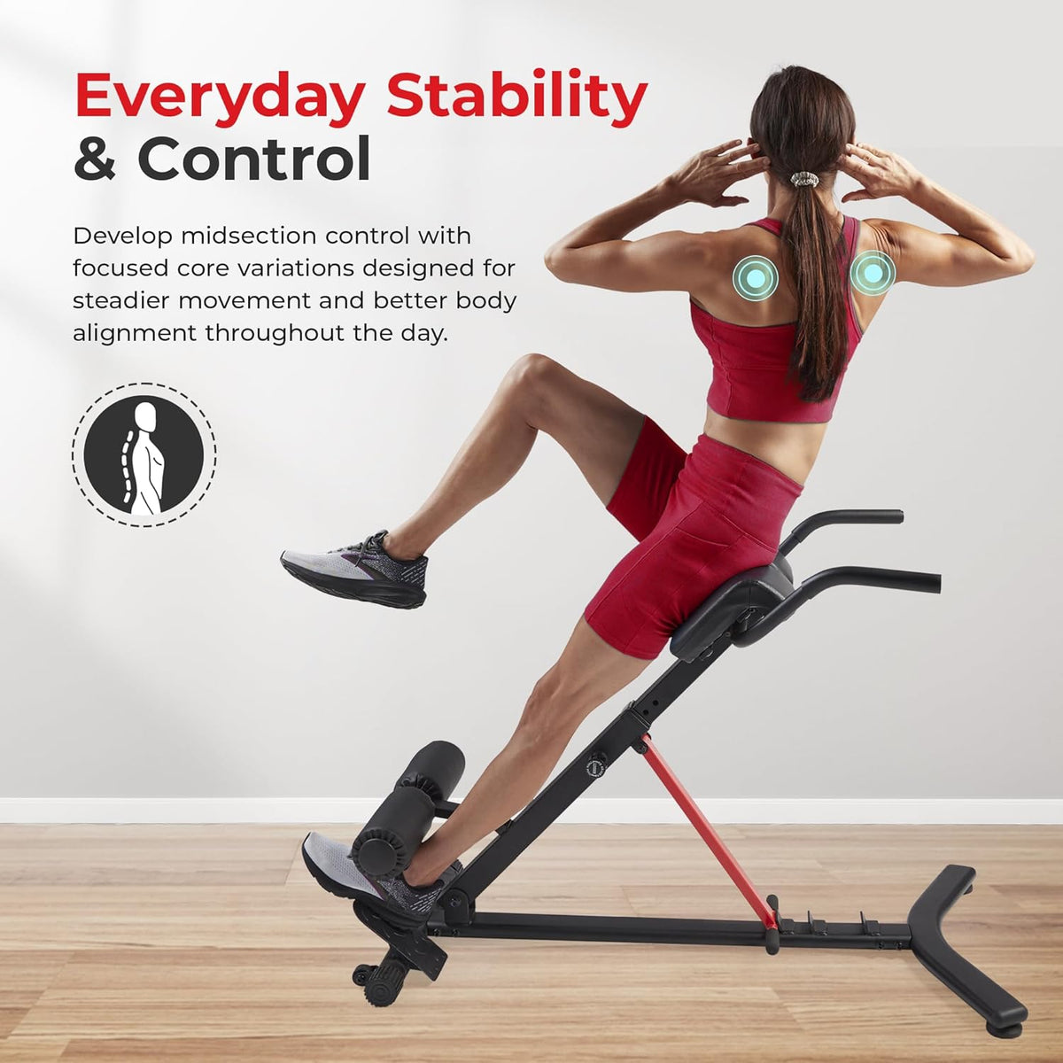 Sunny Health & Fitness Multi-Function Roman Chair