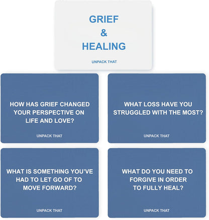 UNPACK THAT Self-Exploration Card Deck Personal Growth Cards - 100 Deep Questions for Self-Discovery, Mindfulness & Emotional Healing | Journal Prompt, for Her