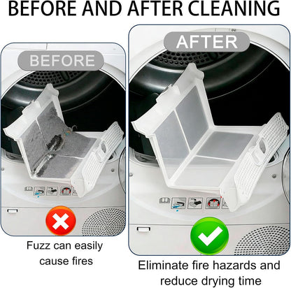Dryer Vent Cleaner Kit, Vacuum Hose & Brush for Vacuum Hose Attachment | Professional Dryer Vent Cleaning Tool, Lint Trap Duct Cleaning, Remover Brush for Dryer Duct and Trap Maintenance