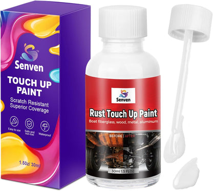 White Touch Up Paint High-Gloss Multi Surface Acrylic White Touch Up Paint Pen Scratch Repair for Metal,Walls,Cabinets,Appliances,Wood,Door,Furniture,Enamel 1.5 Fl Oz