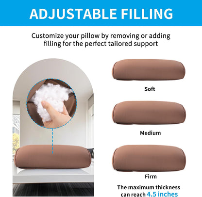 YOUFI Leather Recliner Headrest Pillow with Self-Stabilizing Weighted Base