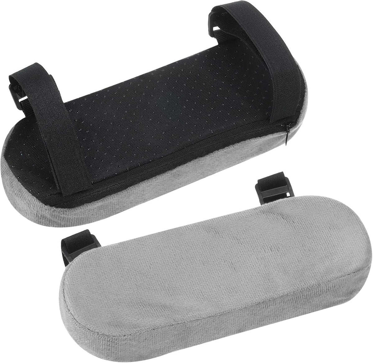 uxcell Memory Foam Chair Armrest Pads,2 Pair Office Chair Arm Cover(Black)
