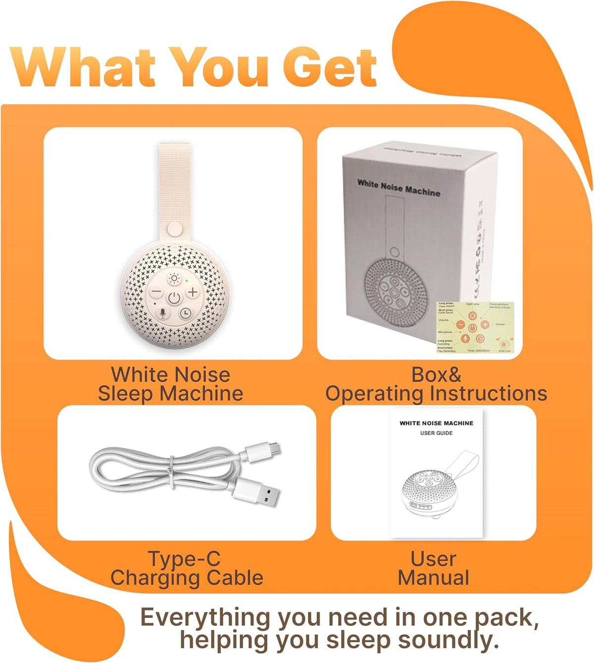 White Noise Machine, Sleep Therapy for Baby, Kids & Adults