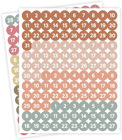 Andaz Press Colorful 7 Days of Week Stickers, Day Week Calendar Stickers for Adults Planner Day Dots Food Labels for Food Containers Date Calendar Planner Stickers Week Day Sticker Labels, 480-Pack