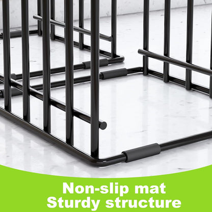 2-pack 5-slot baking storage scratch-resistant cookie tray organizer with anti-slip frame for kitchen cabinet - portable and dust-resistant