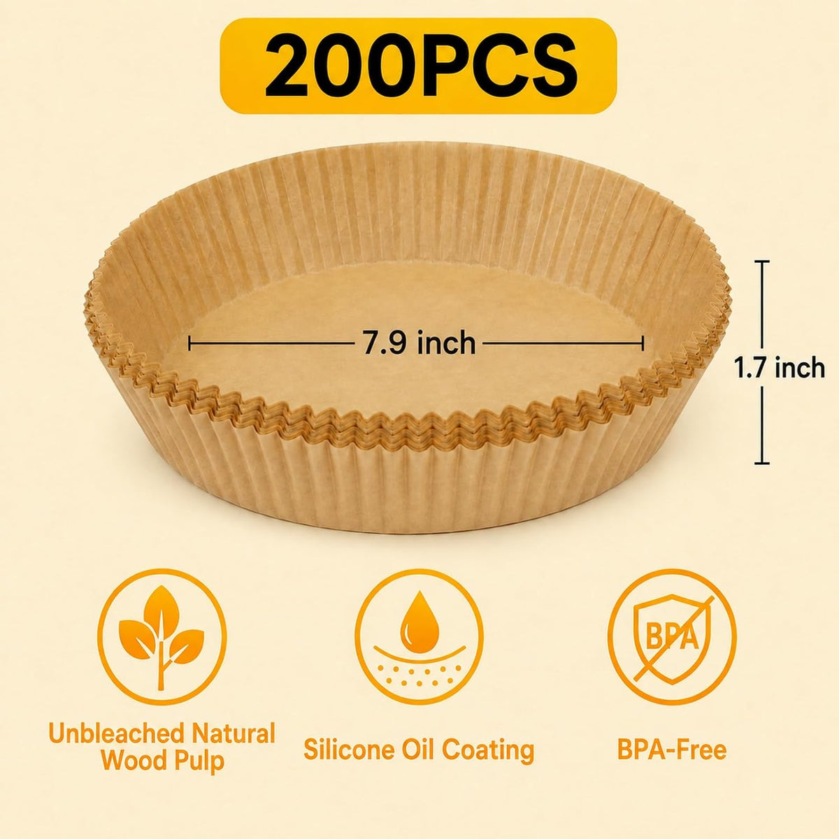 Air Fryer Liners Disposable Parchment Paper for Ninja Air Fryer