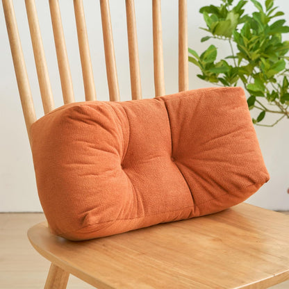 Back Pillow for Chair, Lumbar Support Pillow for Office Chair Lower Back Pain Relief Soft Cushion Car Bed Couch Sitting High Elasticity (Yellow, 35cm*16cm*20cm)