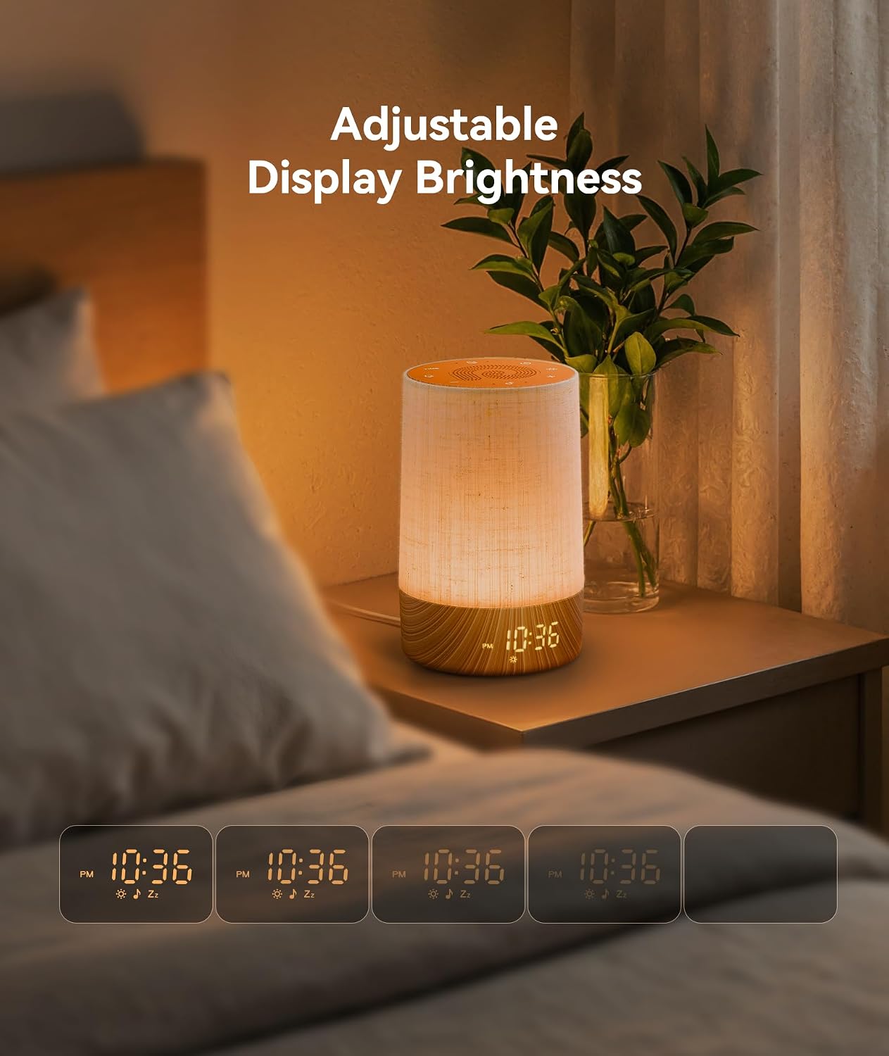 Dreamegg Sunrise Alarm Clock, Sound Machine with Alarm Clock &Wake Up Light | Dimmable Night Light, 29 Soothing Sounds, Sound Machine for Sleep, White Noise Machine for Bedroom Heavy Sleepers Adult Kids