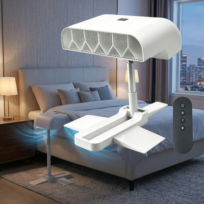 Bed Fan Under Sheets, 5 Speeds Cordless Cooling System with Remote