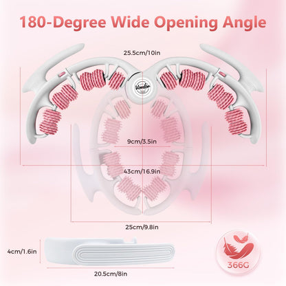 Cellulite Massage Tool - Lymphatic Drainage Tool for Deep Tissue Fascia Massage - Muscle Roller for Legs & Buttocks, Anti-Cellulite Massager for Body Contouring and Skin Smoothing.