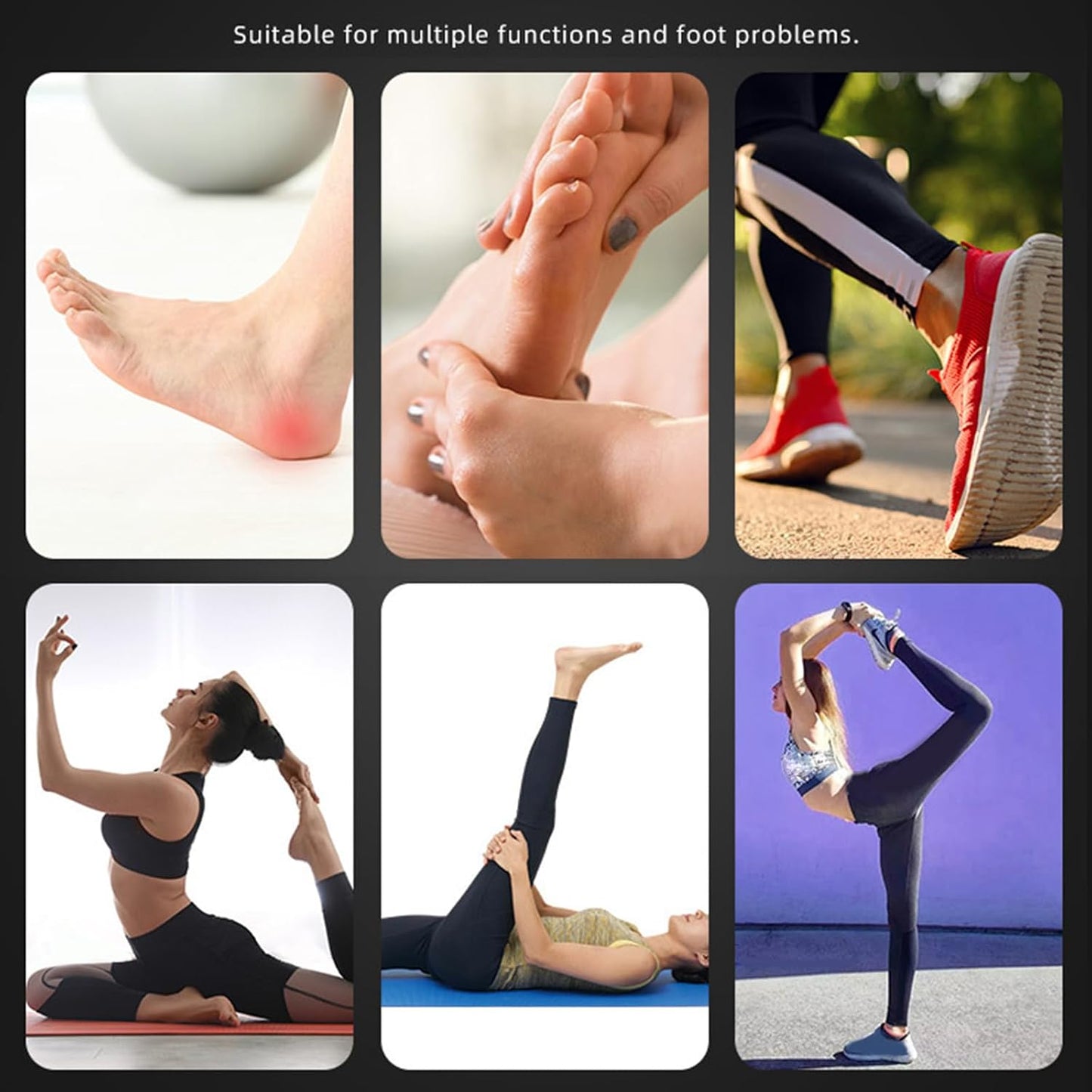 Calf Stretcher & Foot for Plantar Fasciitis-Hamstring Stretching Strap for Achilles-Tendonitis Gift Calf & Foot for Plantar