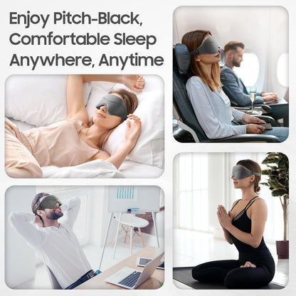 Sleep Mask - Total Blackout 3D Sleeping Mask, Super Lightweight & Silky Soft Eye Mask for Sleeping, Fully Adjustable Fit for Home, Office, Traveling, Meditation, Yoga, Pink, Mothers Day Gifts