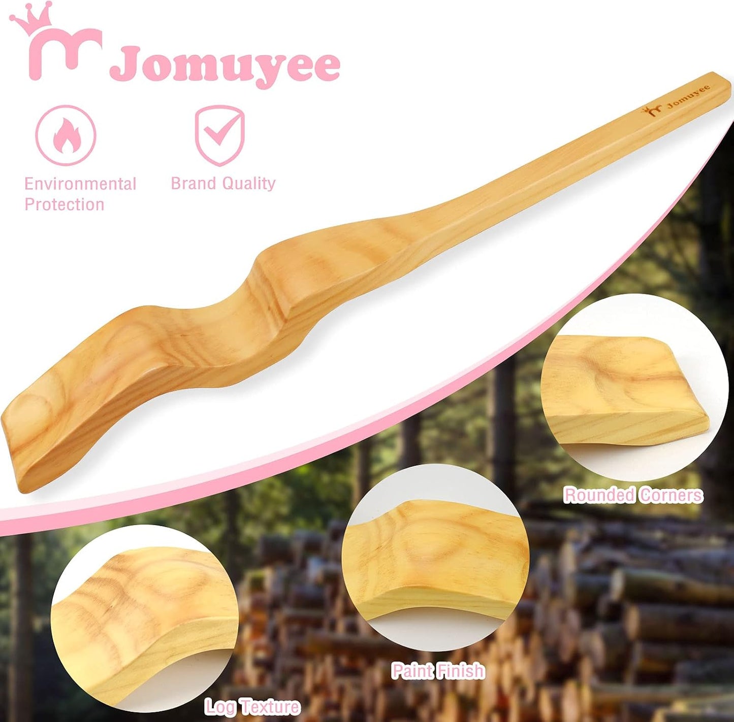 Ballet Foot Stretcher Set, Whole Wood Formed Without Splicing, Original Pine Dance Foot Arch Enhancer for Dancer, Gymnastics, Yoga People, Gift Idea