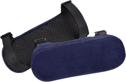 PATIKIL Office Chair Arm Pads, 2 pcs Office Chair Arm Cover Soft Office Chair Armrest Pads Memory Foam Cotton Removable Washable for Desk Computer Gaming, Purple Blue