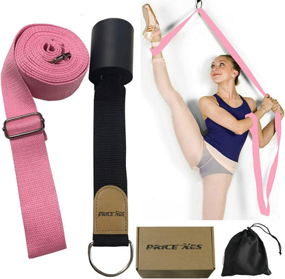 Leg Ballet Yoga Stretcher, Door Attachment Get More Flexible, Flexibility & Stretching Leg Straps - Great for Cheer Dance Gymnastics or Any Sport Trainer Premium Stretch Fitness Equipment